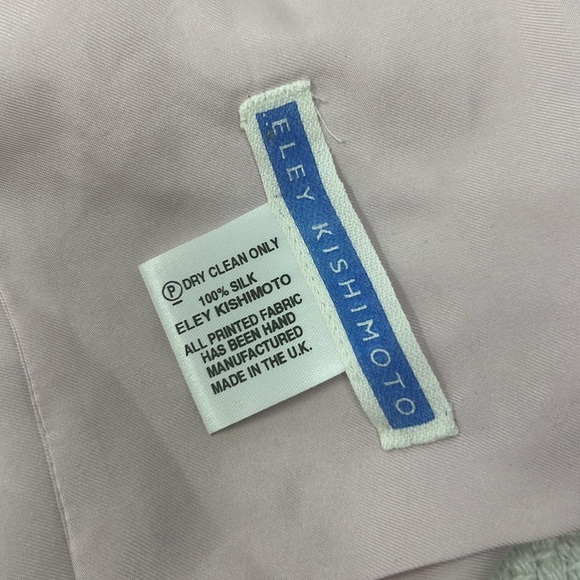 Eley kishimoto stripe Floral Print Head Tie Silk scarf Women’s Size 50.5”X 5.5” - Picture 2 of 7